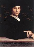 Portrait of Derich Born af HOLBEIN, Hans the Younger